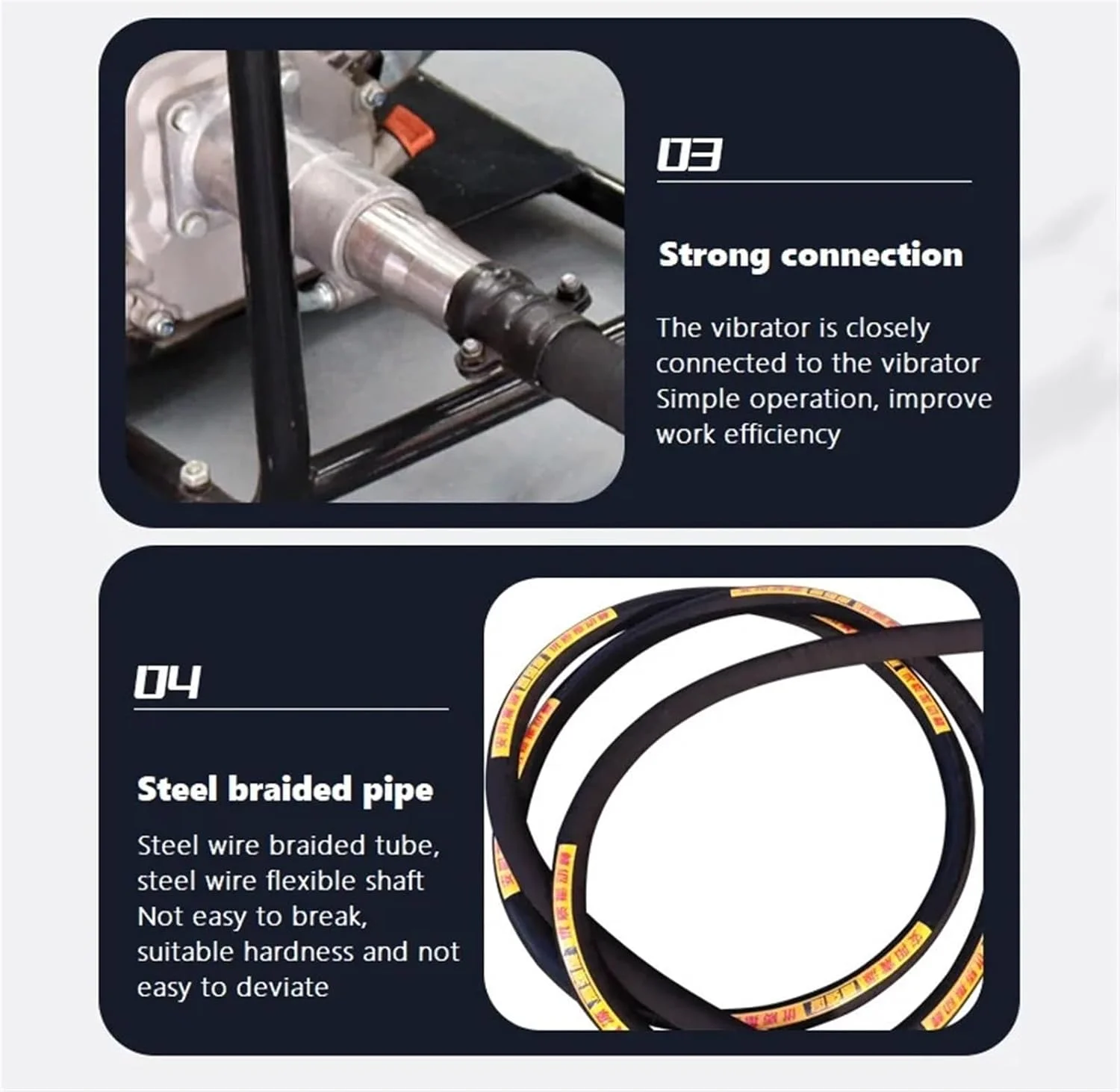 ویبراتور بتن، شیلنگ ویبراتور بتن / میله ویبراتور بتن / شفت ویبراتور بتن ویبراتور بتن، شیلنگ ویبراتور بتن / میله ویبراتور بتن / شفت ویبراتور بتن