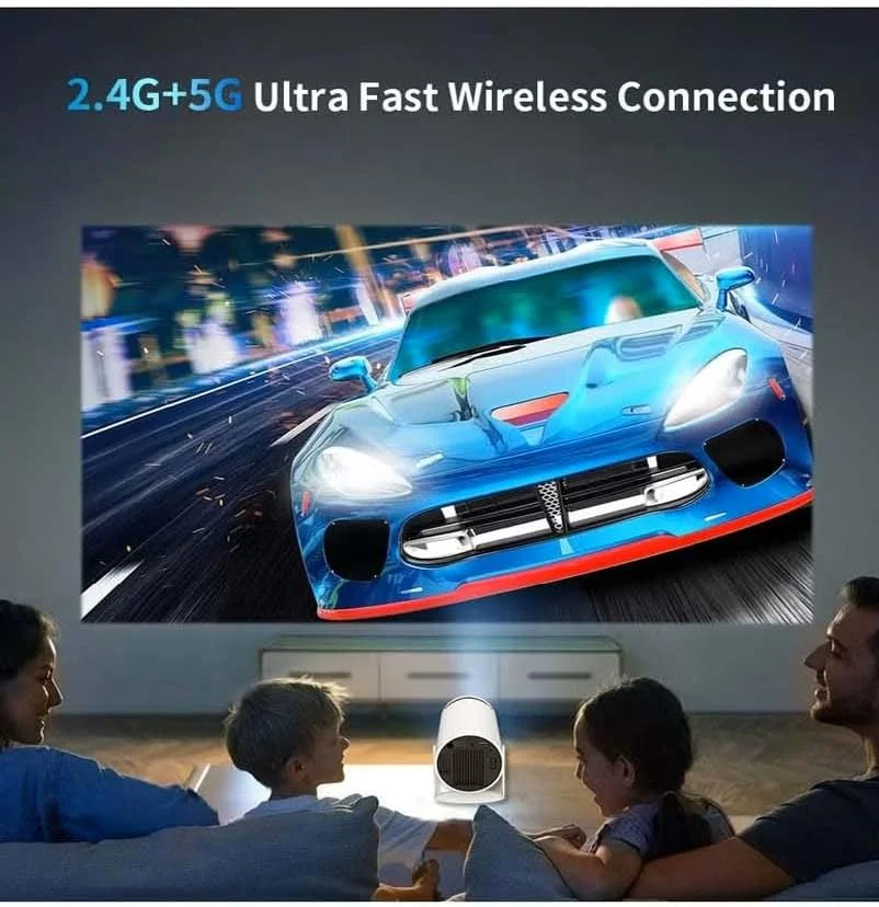 پروژکتور مینی قابل حمل، وای فای 5G، اندروید 11.0، نمایشگر 130 اینچی، سیستم سینمای خانگی با HDMI/USB پروژکتور مینی قابل حمل، وای فای 5G، اندروید 11.0، نمایشگر 130 اینچی، سیستم سینمای خانگی با HDMI/USB
