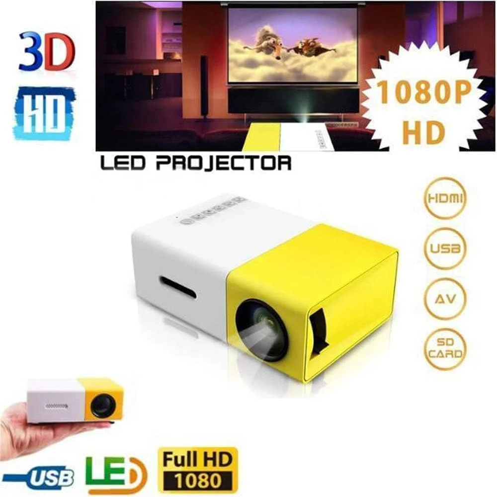 پروژکتور مینی قابل حمل YG300 - پروژکتور LED تمام رنگی سینمای خانگی برای تلفن هوشمند، لپ تاپ، تی وی باکس | پروژکتور میکرو جمع و جور برای استفاده در فضای باز، کودکان و سرگرمی خانوادگی پروژکتور مینی قابل حمل YG300 - پروژکتور LED تمام رنگی سینمای خانگی برای تلفن هوشمند، لپ تاپ، تی وی باکس | پروژکتور میکرو جمع و جور برای استفاده در فضای باز، کودکان و سرگرمی خانوادگی
