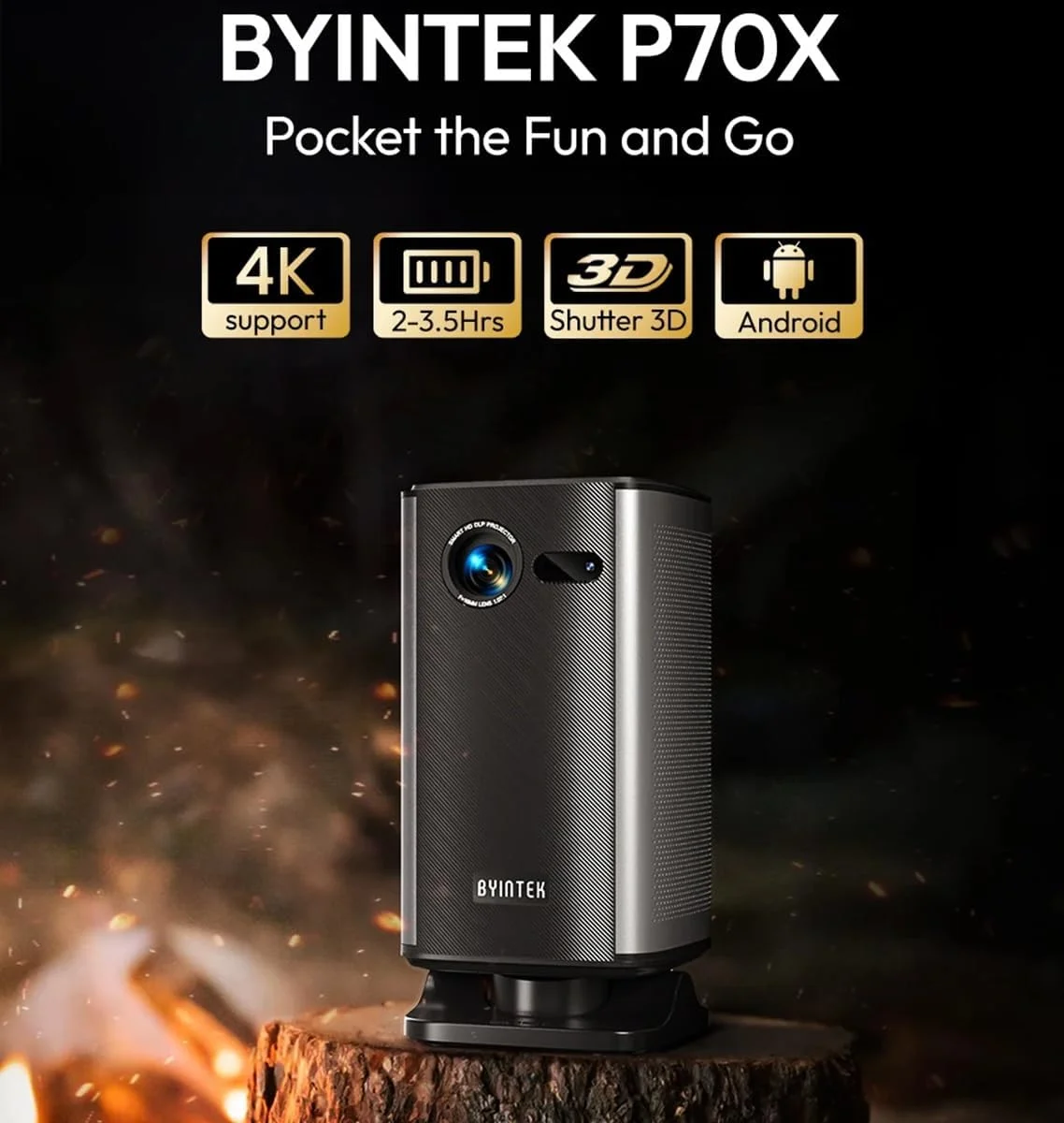 پروژکتور مینی قابل حمل DLP سه بعدی با فوکوس خودکار هوشمند، اندروید Full HD WiFi LED 1080P با باتری برای آموزش و تجارت پروژکتور مینی قابل حمل DLP سه بعدی با فوکوس خودکار هوشمند، اندروید Full HD WiFi LED 1080P با باتری برای آموزش و تجارت