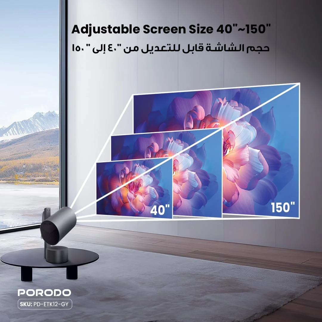 پروژکتور مینی پورودو 40 تا 100 اینچ با وای فای و بلوتوث، پشتیبانی از FHD 1080P، پروژکتور ویدیویی هوشمند، پروژکتور فیلم قابل حمل 250ANSI با قابلیت تصحیح خودکار کیستون، سازگار با iOS/Android/جک 3.5/HDMI/USB پروژکتور مینی پورودو 40 تا 100 اینچ با وای فای و بلوتوث، پشتیبانی از FHD 1080P، پروژکتور ویدیویی هوشمند، پروژکتور فیلم قابل حمل 250ANSI با قابلیت تصحیح خودکار کیستون، سازگار با iOS/Android/جک 3.5/HDMI/USB