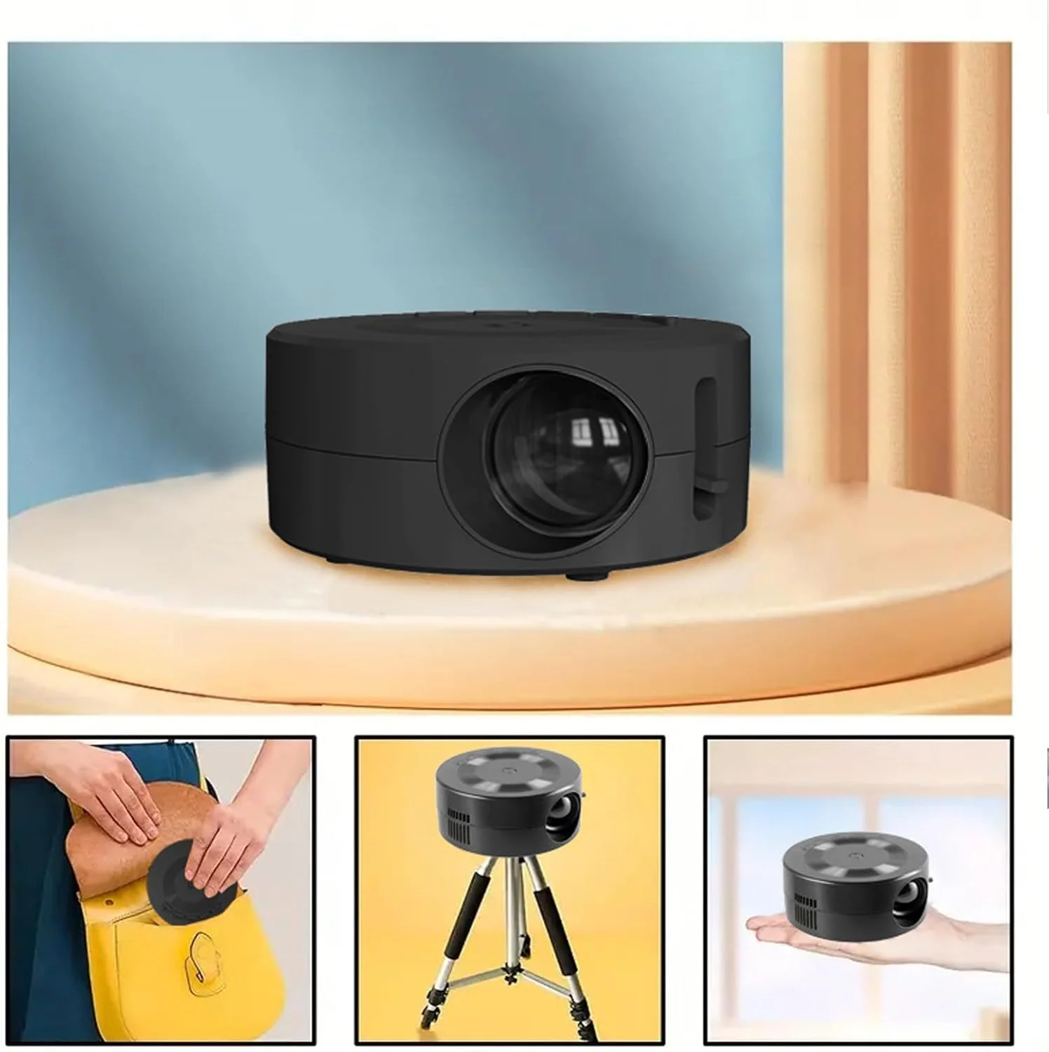 مینی پروژکتور، پروژکتور ویدئویی با پشتیبانی از Full HD، مناسب فیلم در فضای باز، LED، هدیه برای کودکان، سینمای خانگی، تلفن همراه، پشتیبانی از صفحه نمایش سیمی قابل حمل 1080P، سازگار با پاور بانک، مناسب بازی و لپ تاپ مینی پروژکتور، پروژکتور ویدئویی با پشتیبانی از Full HD، مناسب فیلم در فضای باز، LED، هدیه برای کودکان، سینمای خانگی، تلفن همراه، پشتیبانی از صفحه نمایش سیمی قابل حمل 1080P، سازگار با پاور بانک، مناسب بازی و لپ تاپ