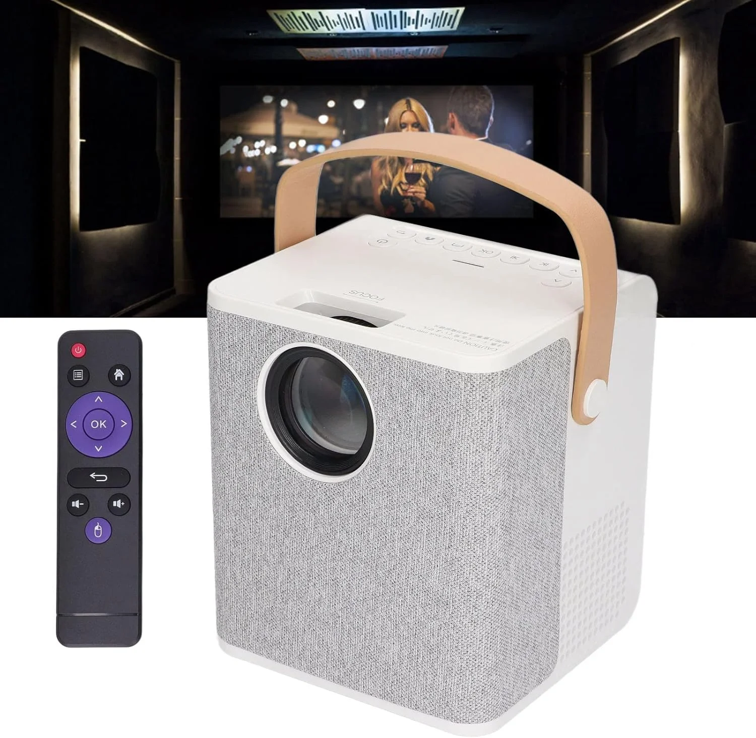 پروژکتور هوشمند انکر، 1080P 6000 لومن Full HD LED پروژکتور سینمای خانگی، Wi-Fi و USB، قابل حمل برای خانه، دفتر، کمپینگ در فضای باز پروژکتور هوشمند انکر، 1080P 6000 لومن Full HD LED پروژکتور سینمای خانگی، Wi-Fi و USB، قابل حمل برای خانه، دفتر، کمپینگ در فضای باز