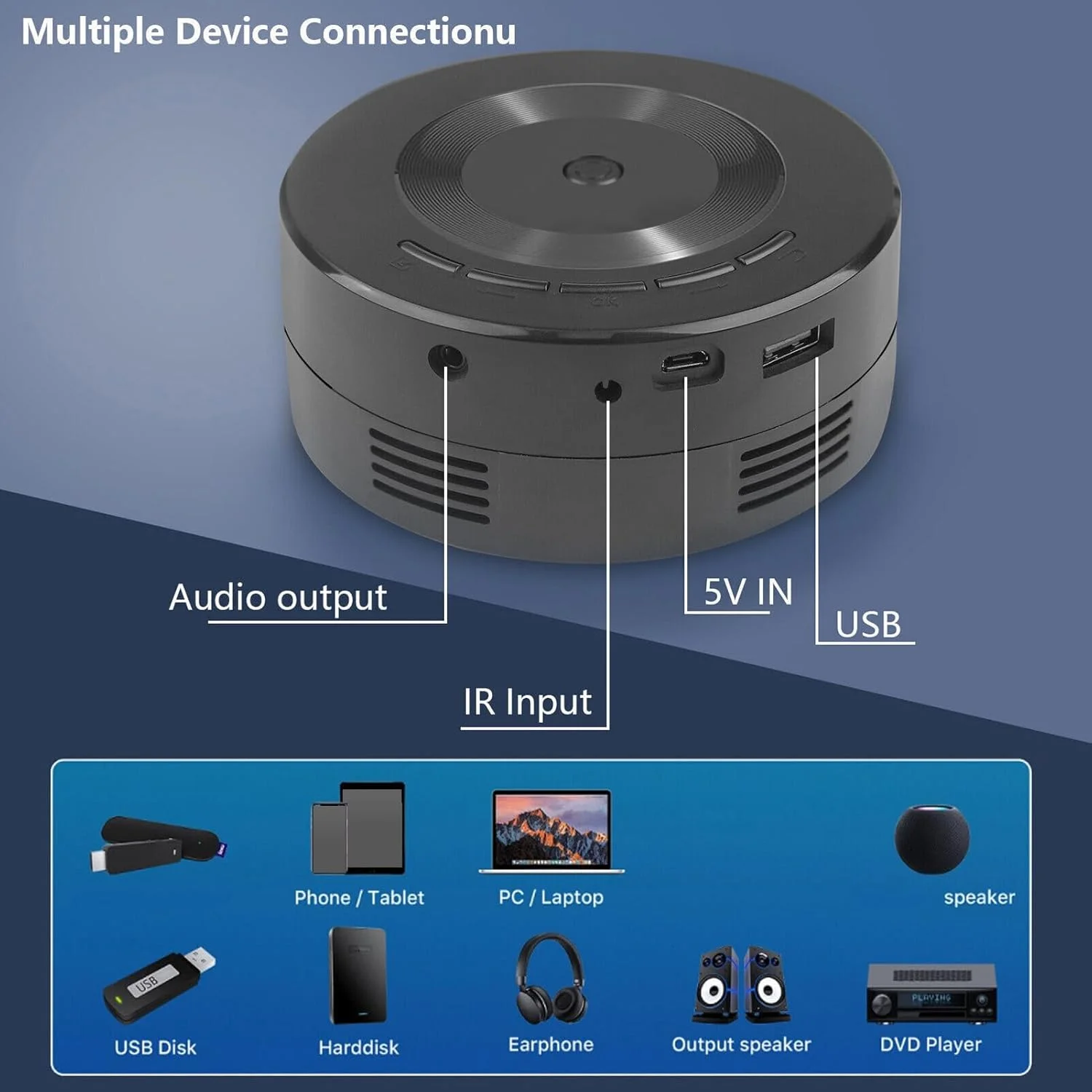مینی پروژکتور، پروژکتور ویدئویی با پشتیبانی از Full HD، مناسب فیلم در فضای باز، LED، هدیه برای کودکان، سینمای خانگی، تلفن همراه، پشتیبانی از صفحه نمایش سیمی قابل حمل 1080P، سازگار با پاور بانک، مناسب بازی و لپ تاپ مینی پروژکتور، پروژکتور ویدئویی با پشتیبانی از Full HD، مناسب فیلم در فضای باز، LED، هدیه برای کودکان، سینمای خانگی، تلفن همراه، پشتیبانی از صفحه نمایش سیمی قابل حمل 1080P، سازگار با پاور بانک، مناسب بازی و لپ تاپ