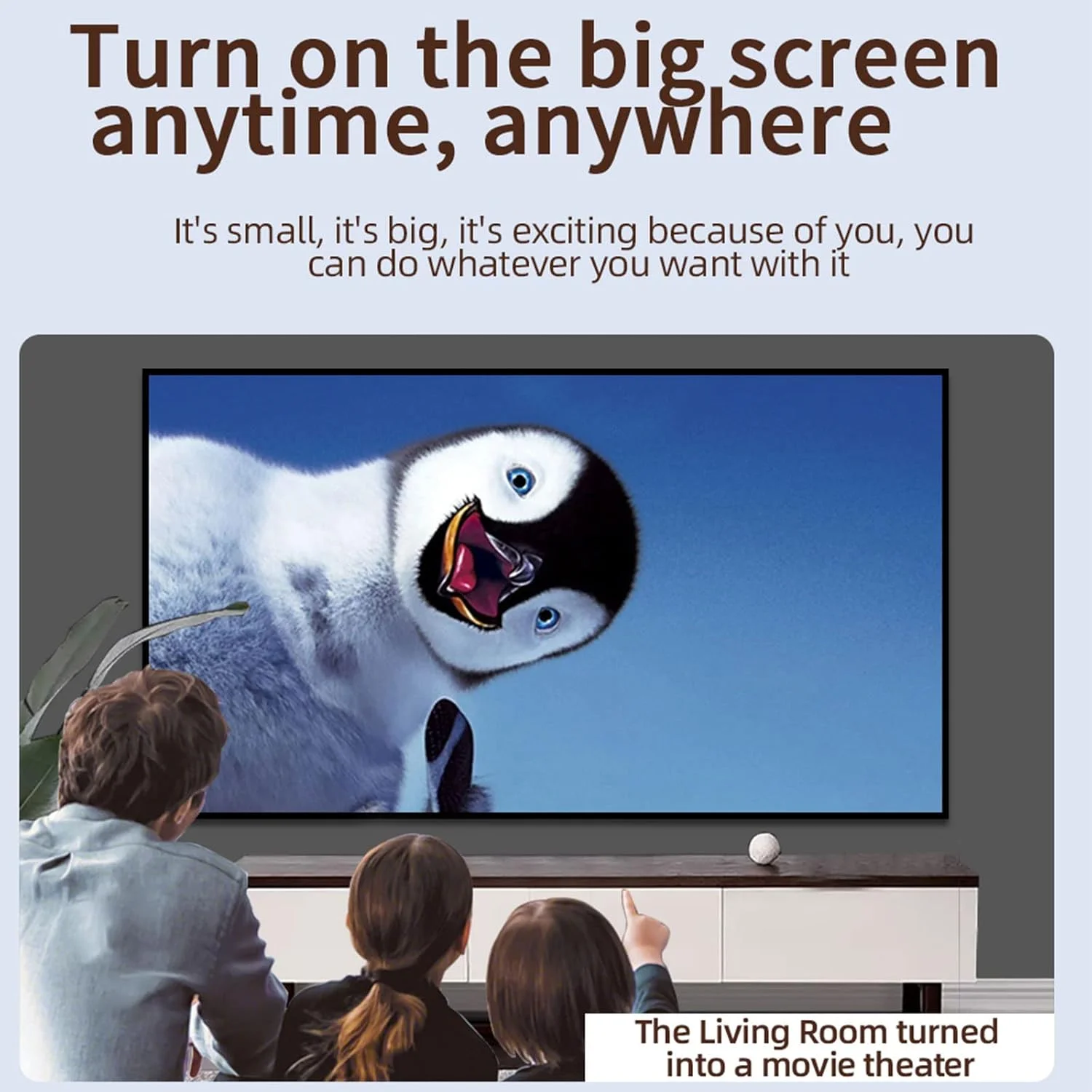 پروژکتور مینی HANEFRE، پروژکتور قابل حمل با پشتیبانی از کیفیت 1080P و صفحه نمایش 120 اینچی، پروژکتورهای فضای باز برای سینمای خانگی هوشمند سازگار با TV Stick، HDMI، USB، لپ تاپ، تلفن هوشمند