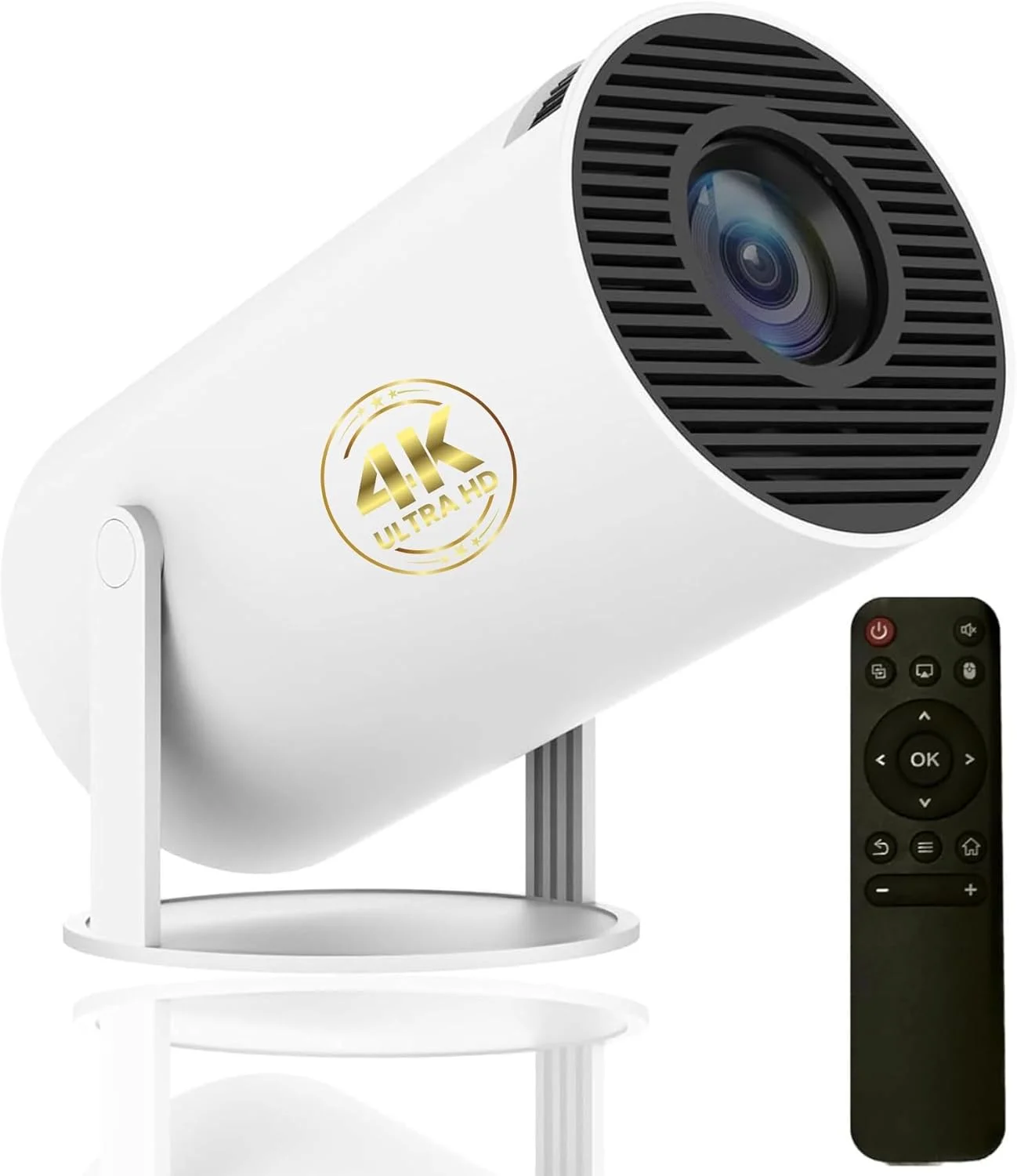 پروژکتور 4K، وای فای 5G، بلوتوث 5.0، پشتیبانی از 1080P، پروژکتور قابل حمل، پروژکتور هوشمند، پروژکتورهای ویدئویی خانگی