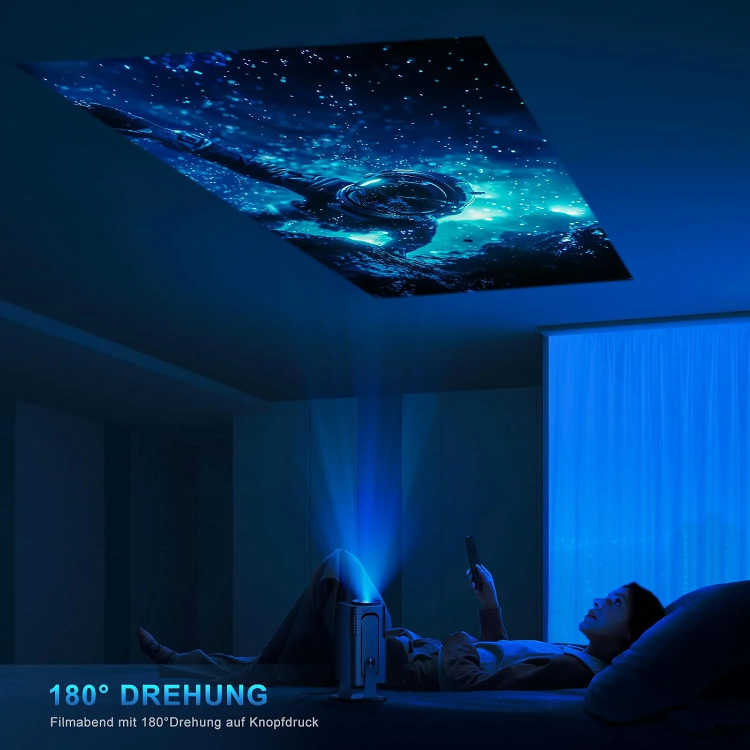 مینی پروژکتور 4K با پشتیبانی از اندروید 11، پروژکتور هوشمند 5G WiFi 6 BT 5.0، مینی پروژکتور Full HD 1080P با قابلیت چرخش HDMI/TV Stick مینی پروژکتور 4K با پشتیبانی از اندروید 11، پروژکتور هوشمند 5G WiFi 6 BT 5.0، مینی پروژکتور Full HD 1080P با قابلیت چرخش HDMI/TV Stick
