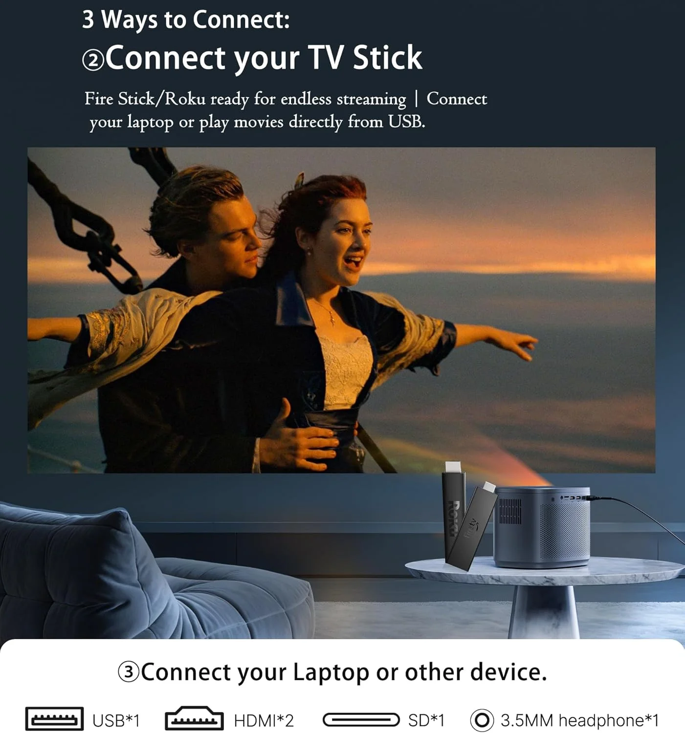 پروژکتور مینی HD 1080P، پشتیبانی از 4K، پروژکتور فیلم قابل حمل - نمایشگر 200 اینچی، بلندگوی داخلی، کیستون خودکار، فوکوس خودکار، سازگار با تلفن هوشمند/تبلت/لپ تاپ/HDMI/USB - ایده آل برای سینمای خانگی و فضای باز پروژکتور مینی HD 1080P، پشتیبانی از 4K، پروژکتور فیلم قابل حمل - نمایشگر 200 اینچی، بلندگوی داخلی، کیستون خودکار، فوکوس خودکار، سازگار با تلفن هوشمند/تبلت/لپ تاپ/HDMI/USB - ایده آل برای سینمای خانگی و فضای باز