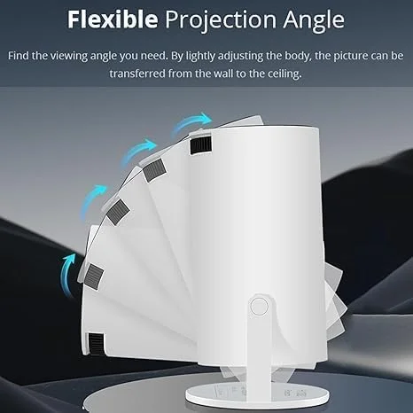 پروژکتور وای فای | پروژکتور وای فای قابل حمل | پروژکتور بی سیم جمع و جور | پروژکتور سینمای خانگی بی سیم با پشتیبانی از Full HD 1080p سازگار با لپ تاپ، تلفن هوشمند، تبلت