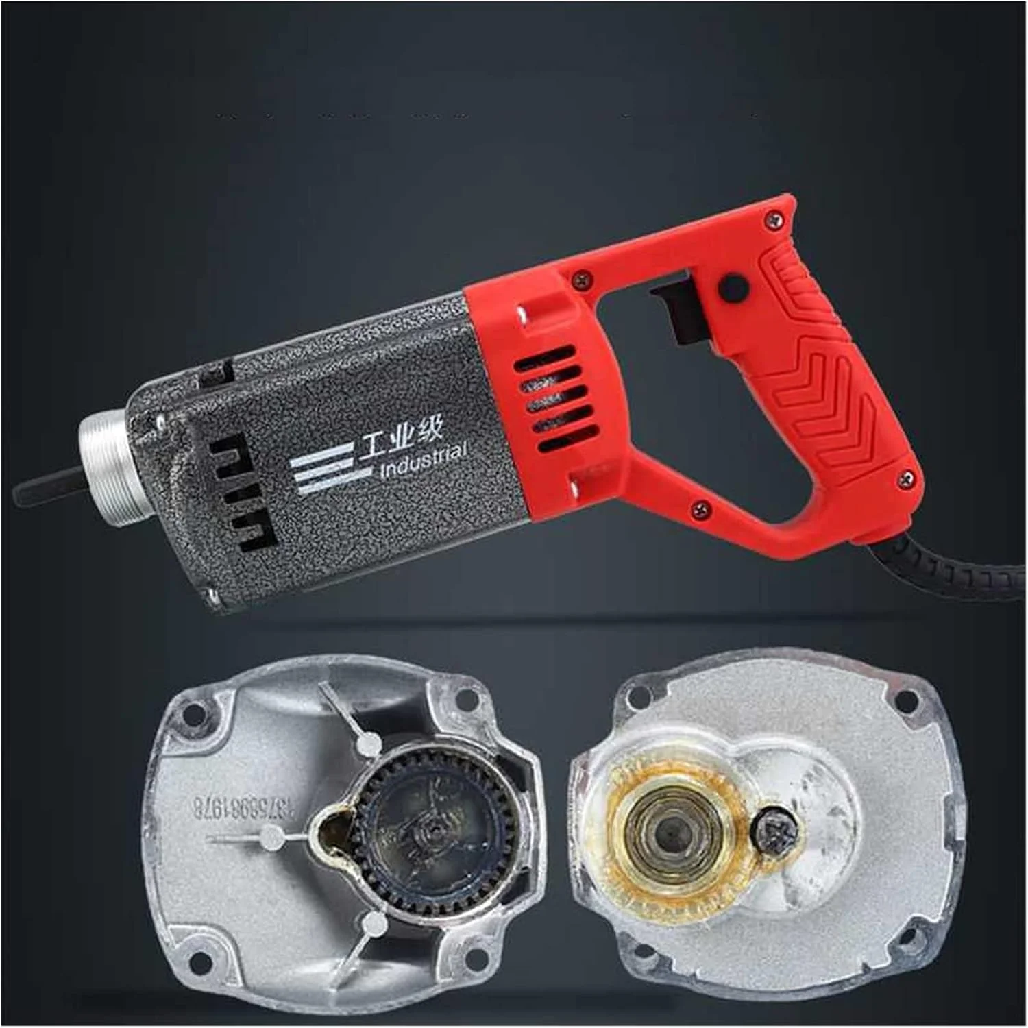 ویبراتور بتن قابل تنظیم، ویبراتور بتن برقی دستی مدادی با شیلنگ 1 متری، 1.2 متری و 1.5 متری (سایز: [25mm] میله تکی 1 متری)