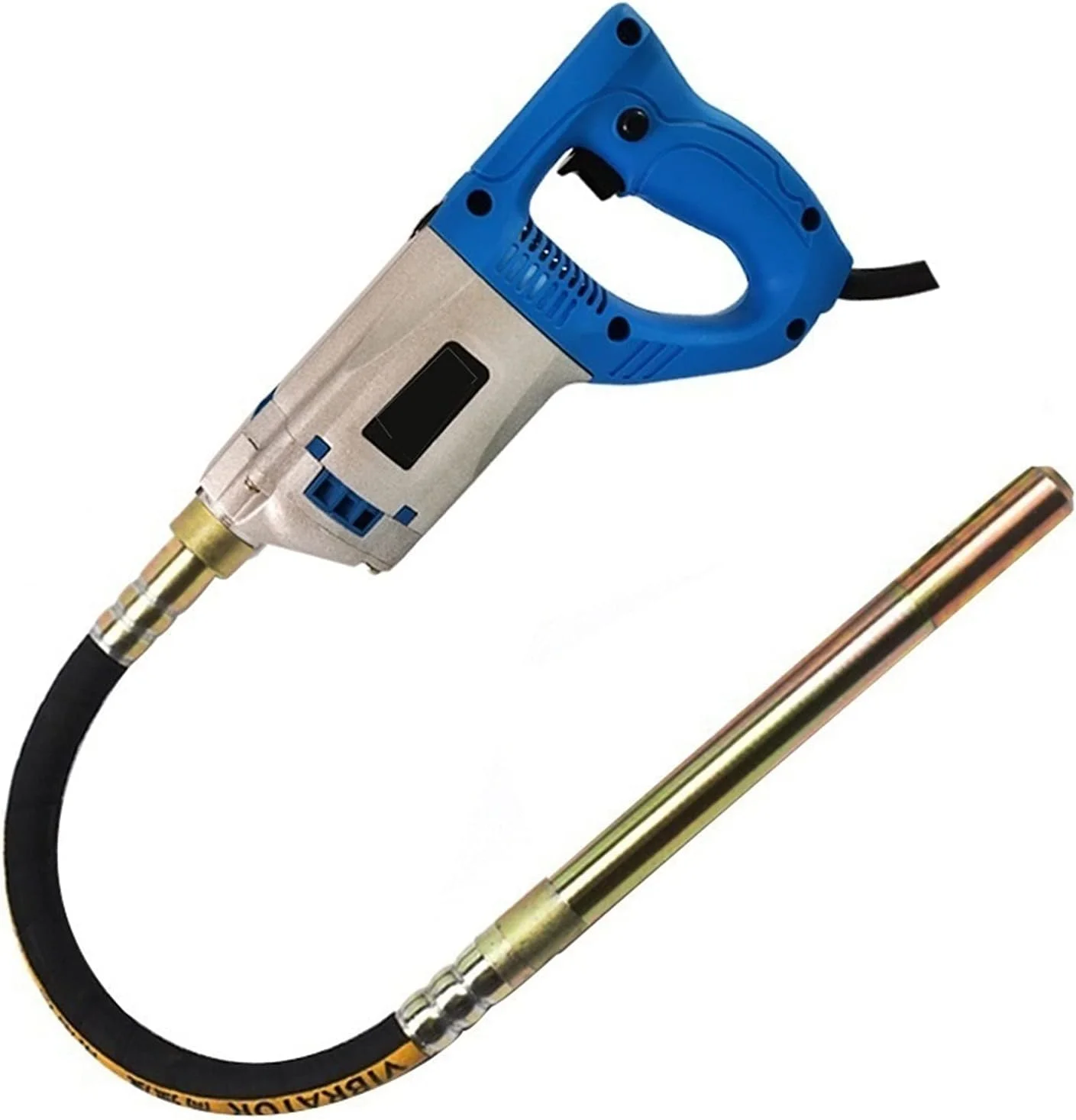 میکسر بتن، ویبراتور بتن ساختمانی، ویبراتور بتن دستی برقی مدادی با شلنگ 1 متری، 1.2 متری و 1.5 متری (موتور 4800 واتی + میله برنجی 50#1.5)