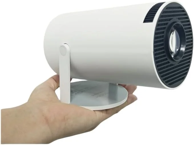 پروژکتور مینی LED، طراحی قابل حمل، اتصال Wi-Fi، اتصال بیسیم، سفید پروژکتور مینی LED، طراحی قابل حمل، اتصال Wi-Fi، اتصال بیسیم، سفید