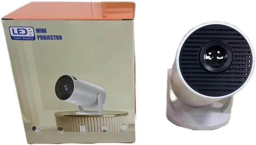 پروژکتور مینی LED، طراحی قابل حمل، اتصال Wi-Fi، اتصال بیسیم، سفید پروژکتور مینی LED، طراحی قابل حمل، اتصال Wi-Fi، اتصال بیسیم، سفید
