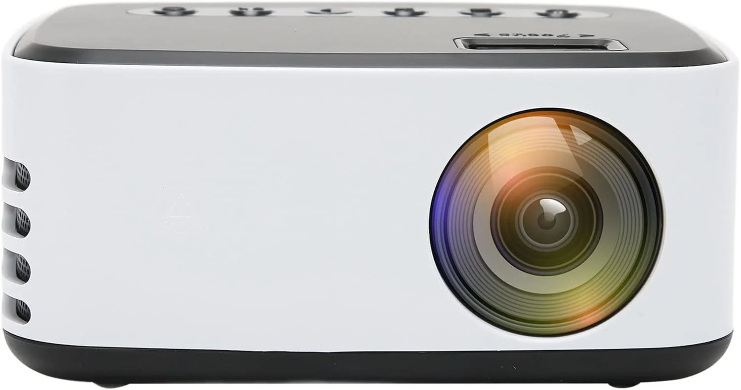 پروژکتور مینی، پروژکتور فیلم قابل حمل HD 1080P WiFi هوشمند با آداپتور، کنترل از راه دور، دفترچه راهنمای کاربر، پشتیبانی از تلفن، کامپیوتر، USB، AV، صوتی، پروژکتور سینمای خانگی برای بازی و فیلم (#3)