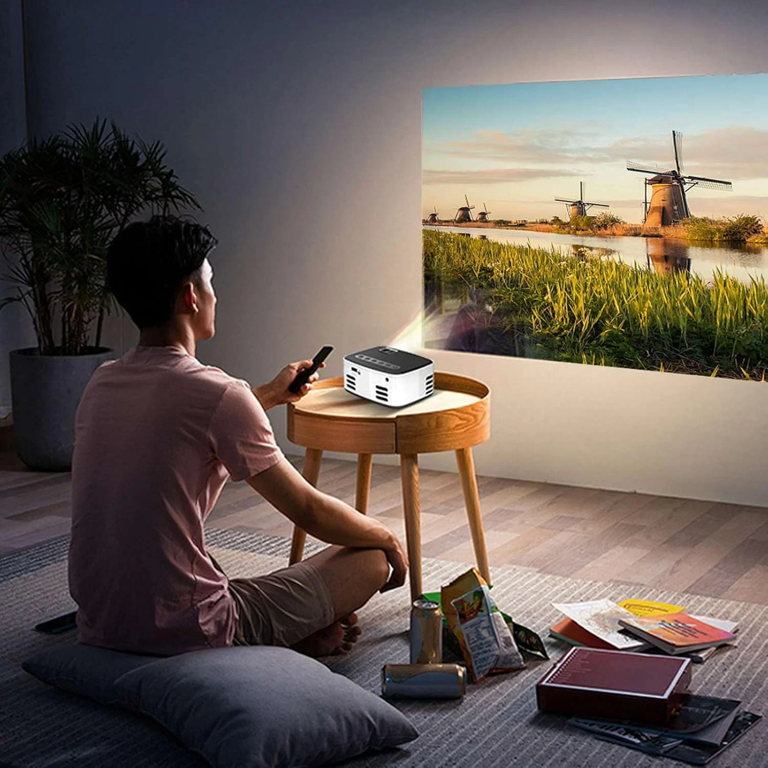 پروژکتور مینی، پروژکتور فیلم قابل حمل HD 1080P WiFi هوشمند با آداپتور، کنترل از راه دور، دفترچه راهنمای کاربر، پشتیبانی از تلفن، کامپیوتر، USB، AV، صوتی، پروژکتور سینمای خانگی برای بازی و فیلم (#3) پروژکتور مینی، پروژکتور فیلم قابل حمل HD 1080P WiFi هوشمند با آداپتور، کنترل از راه دور، دفترچه راهنمای کاربر، پشتیبانی از تلفن، کامپیوتر، USB، AV، صوتی، پروژکتور سینمای خانگی برای بازی و فیلم (#3)