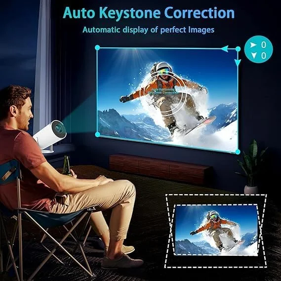 پروژکتور هوشمند 4K مینی پروژکتور با تصحیح خودکار کیستون، پروژکتور قابل حمل 4K 280 ANSI 2.4 5G WiFi BT 5.0 صفحه نمایش 130 اینچی چرخش 180 درجه پروژکتور ویدیویی خانگی پروژکتور فضای باز برند: Generic پروژکتور هوشمند 4K مینی پروژکتور با تصحیح خودکار کیستون، پروژکتور قابل حمل 4K 280 ANSI 2.4 5G WiFi BT 5.0 صفحه نمایش 130 اینچی چرخش 180 درجه پروژکتور ویدیویی خانگی پروژکتور فضای باز برند: Generic