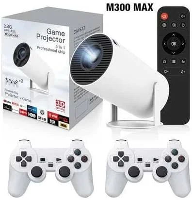 پروژکتور گیمینگ 2 در 1 F300 Max با جوی استیک، رزولوشن 4K، حافظه 64 گیگابایتی، بیش از 10000 بازی، سیستم عامل اندروید، Wi-Fi و قابلیت های کنسول بازی ویدیویی پروژکتور گیمینگ 2 در 1 F300 Max با جوی استیک، رزولوشن 4K، حافظه 64 گیگابایتی، بیش از 10000 بازی، سیستم عامل اندروید، Wi-Fi و قابلیت های کنسول بازی ویدیویی