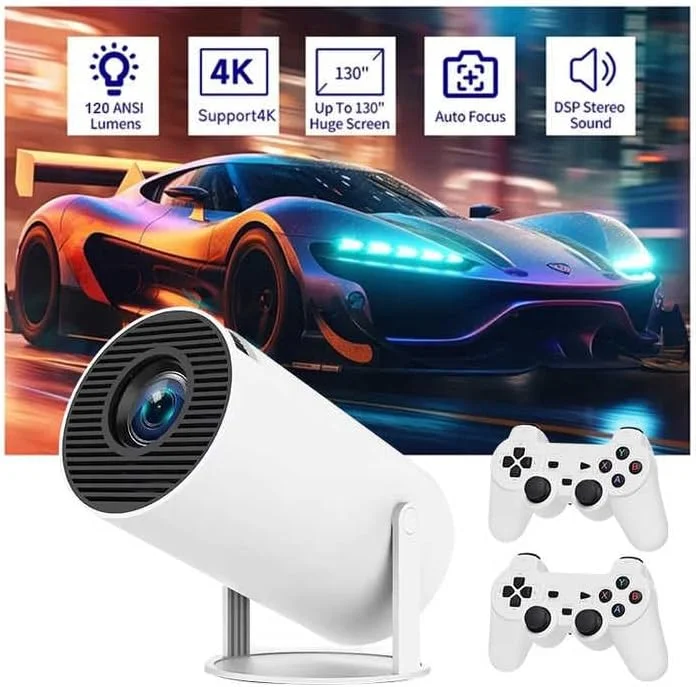 پروژکتور گیمینگ 2 در 1 F300 Max با جوی استیک، رزولوشن 4K، حافظه 64 گیگابایتی، بیش از 10000 بازی، سیستم عامل اندروید، Wi-Fi و قابلیت های کنسول بازی ویدیویی پروژکتور گیمینگ 2 در 1 F300 Max با جوی استیک، رزولوشن 4K، حافظه 64 گیگابایتی، بیش از 10000 بازی، سیستم عامل اندروید، Wi-Fi و قابلیت های کنسول بازی ویدیویی