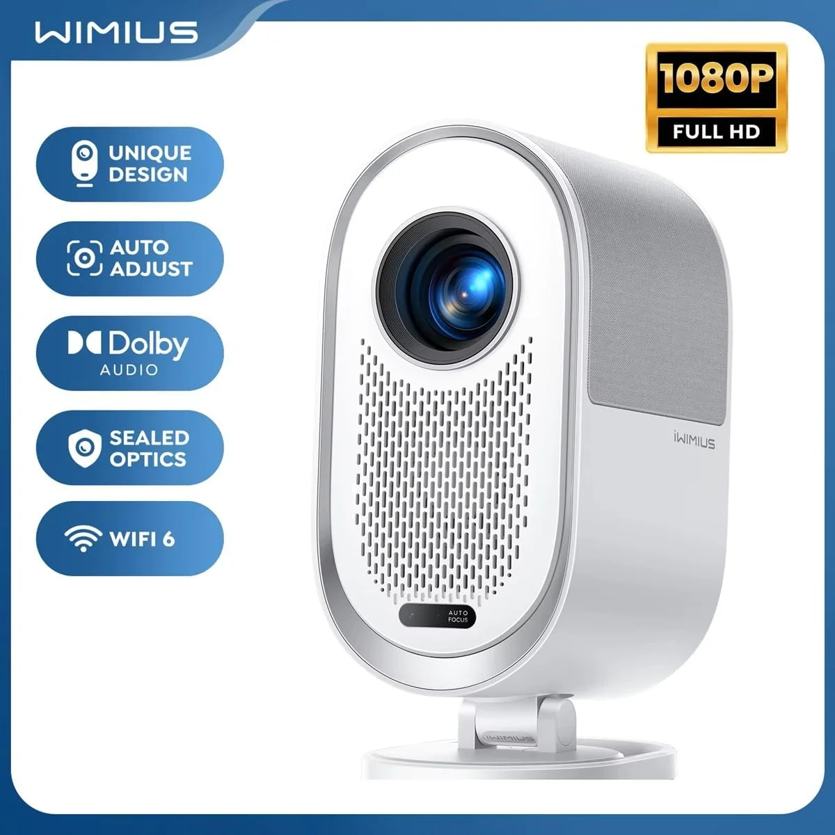 پروژکتور 4K 1080P Full HD با 30000 لومن، فوکوس خودکار/کیستون، پروژکتورهای سینمای خانگی قابل حمل