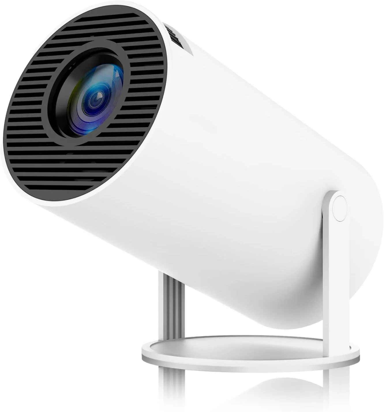 پروژکتور مینی، پروژکتور قابل حمل HY300، پشتیبانی از 4K 1080P با WIFI6 دو بانده 5G بی سیم 5.0 بلوتوث اندروید 11، چرخش 180 درجه، تصحیح خودکار کیستون 160 ANSI، پروژکتور ویدئویی صفحه نمایش 40 تا 130 اینچ