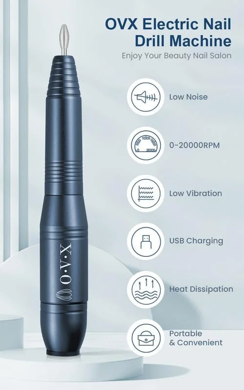 ست سوهان برقی ناخن قابل حمل USB با سرعت 20000 دور در دقیقه، مجموعه حرفه ای مانیکور پدیکور و ابزارهای شکل دهی و پولیش با نوارهای سنباده، سر سوهان و برس تمیز کننده برای ناخن های ژلی آکریلیک (خاکستری ذغالی) ست سوهان برقی ناخن قابل حمل USB با سرعت 20000 دور در دقیقه، مجموعه حرفه ای مانیکور پدیکور و ابزارهای شکل دهی و پولیش با نوارهای سنباده، سر سوهان و برس تمیز کننده برای ناخن های ژلی آکریلیک (خاکستری ذغالی)