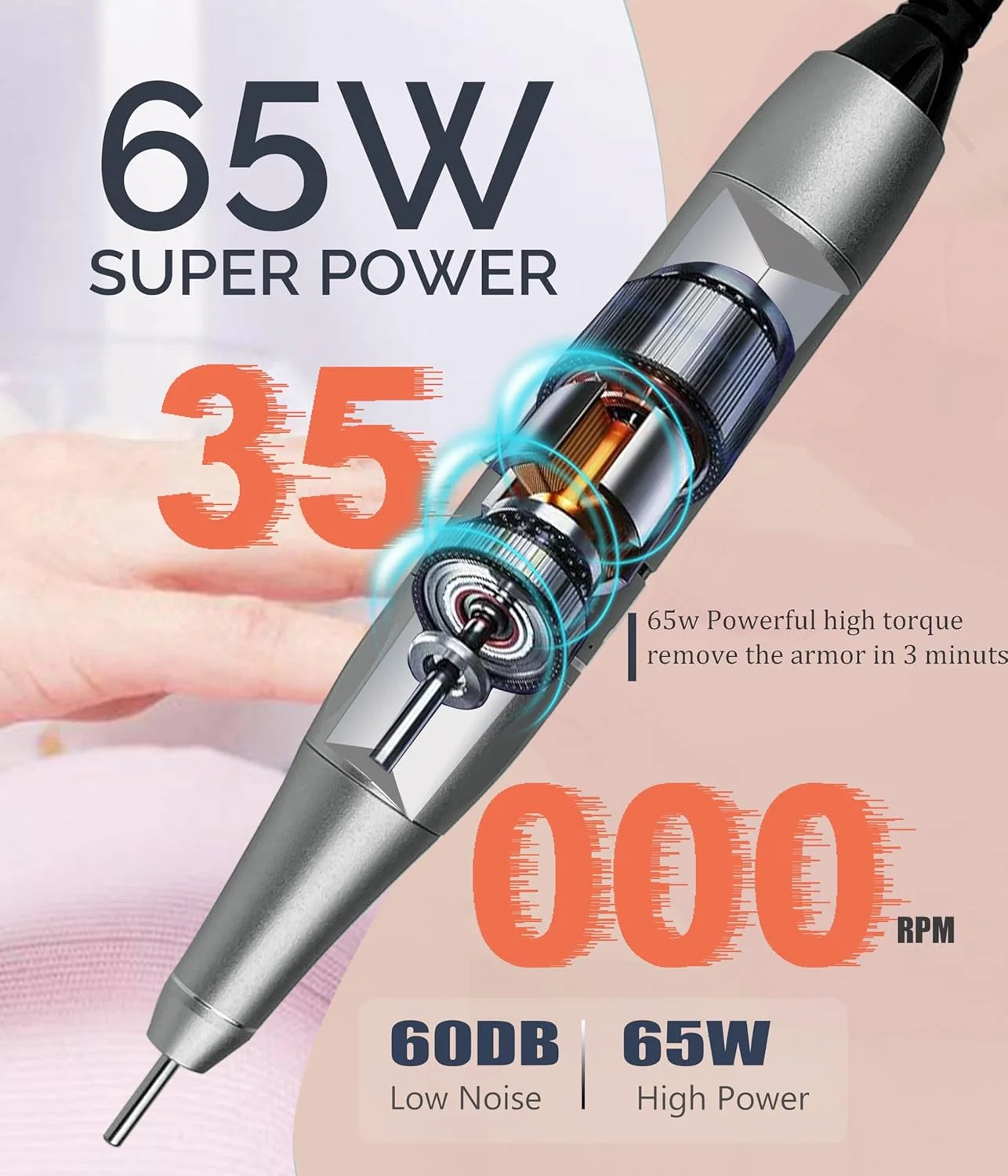 دستگاه سوهان برقی ناخن حرفه ای Lumcrissy برای کاشت ناخن، کیت سوهان برقی ناخن، ابزار بافر سوهان ناخن شارژی برای مانیکور پدیکور سالن دستگاه سوهان برقی ناخن حرفه ای Lumcrissy برای کاشت ناخن، کیت سوهان برقی ناخن، ابزار بافر سوهان ناخن شارژی برای مانیکور پدیکور سالن