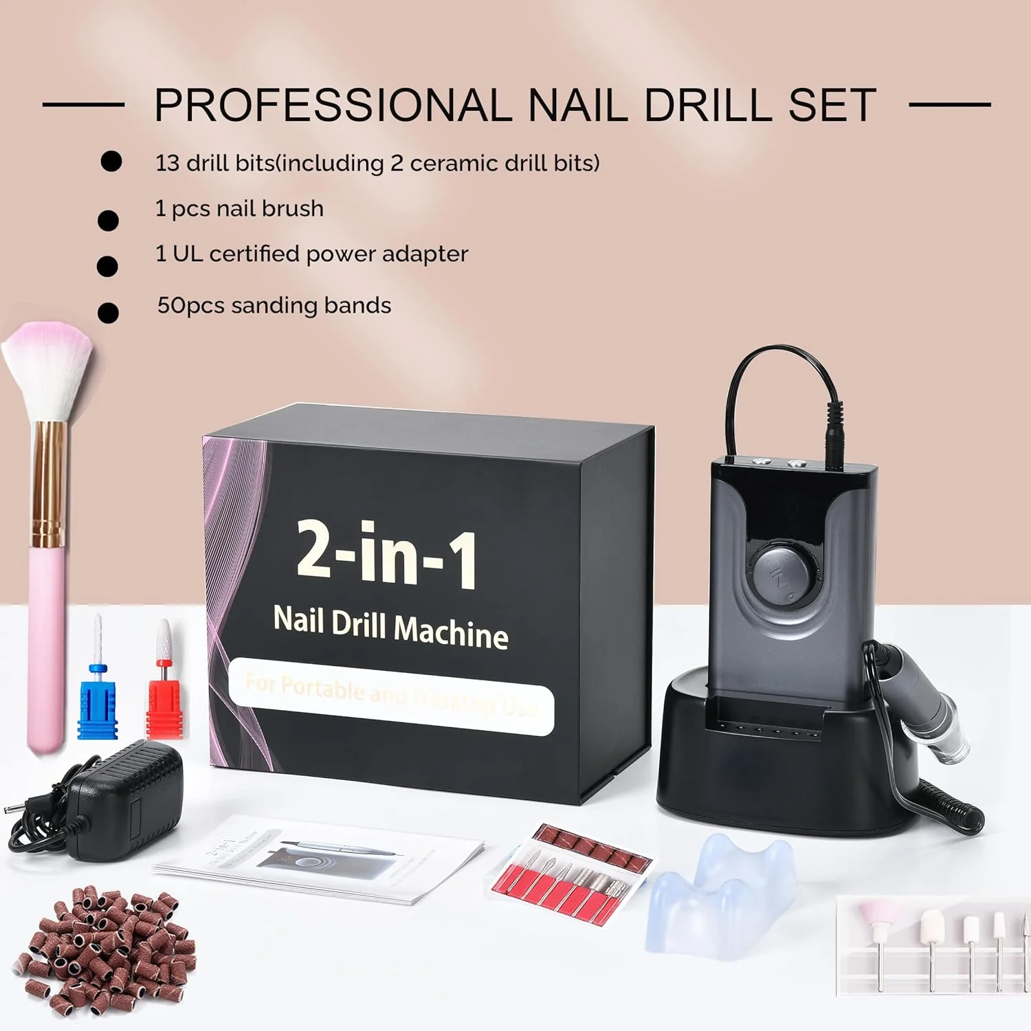 دستگاه سوهان برقی ناخن حرفه ای Lumcrissy برای کاشت ناخن، کیت سوهان برقی ناخن، ابزار بافر سوهان ناخن شارژی برای مانیکور پدیکور سالن دستگاه سوهان برقی ناخن حرفه ای Lumcrissy برای کاشت ناخن، کیت سوهان برقی ناخن، ابزار بافر سوهان ناخن شارژی برای مانیکور پدیکور سالن