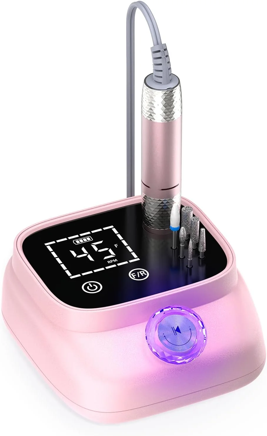 دستگاه سوهان برقی ناخن حرفه ای ANBEISTEE با سرعت 45000 دور در دقیقه، کیت قابل حمل سوهان ناخن برای مانیکور، پدیکور، ناخن های اکریلیک، از بین بردن لاک ژل، طراحی شده برای سالن، خانه، هدیه دادن، صورتی دستگاه سوهان برقی ناخن حرفه ای ANBEISTEE با سرعت 45000 دور در دقیقه، کیت قابل حمل سوهان ناخن برای مانیکور، پدیکور، ناخن های اکریلیک، از بین بردن لاک ژل، طراحی شده برای سالن، خانه، هدیه دادن، صورتی