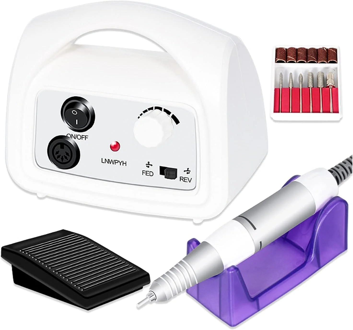 دستگاه دریل ناخن، لوازم جانبی طراحی ناخن، قلم دریل برقی حرفه ای طراحی ناخن، دسته پولیش فایل، ابزار مانیکور پدیکور برای استفاده در سالن منزل (رنگ: دسته دریل ناخن) (ناخن دستگاه دریل ناخن، لوازم جانبی طراحی ناخن، قلم دریل برقی حرفه ای طراحی ناخن، دسته پولیش فایل، ابزار مانیکور پدیکور برای استفاده در سالن منزل (رنگ: دسته دریل ناخن) (ناخن