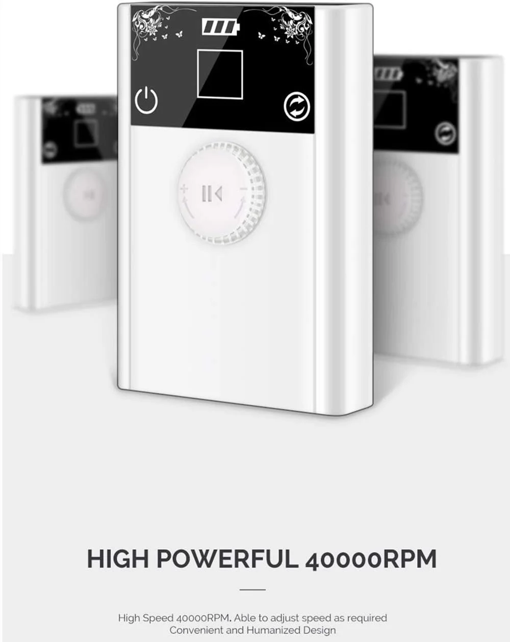 دستگاه سوهان برقی ناخن 80 وات 40000 دور در دقیقه، پولیشر حرفه ای مراقبت از ناخن انگشتان دست و پا، کیت مانیکور پدیکور قابل حمل و شارژی، مناسب برای از بین بردن ژل اکریلیک، صاف و مرتب کردن ناخن ها دستگاه سوهان برقی ناخن 80 وات 40000 دور در دقیقه، پولیشر حرفه ای مراقبت از ناخن انگشتان دست و پا، کیت مانیکور پدیکور قابل حمل و شارژی، مناسب برای از بین بردن ژل اکریلیک، صاف و مرتب کردن ناخن ها