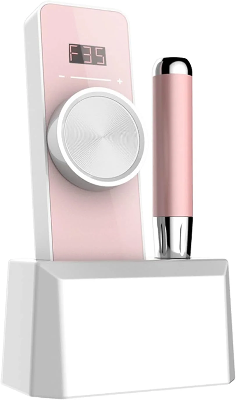 دستگاه سوهان برقی ناخن شارژی 35000 دور در دقیقه، سوهان برقی ناخن حرفه ای بدون برس و بی سیم، با صفحه نمایش LCD و شارژ بی سیم، برای ناخن های ژلی آکریلیک مناسب برای استفاده در خانه و سالن، صورتی دستگاه سوهان برقی ناخن شارژی 35000 دور در دقیقه، سوهان برقی ناخن حرفه ای بدون برس و بی سیم، با صفحه نمایش LCD و شارژ بی سیم، برای ناخن های ژلی آکریلیک مناسب برای استفاده در خانه و سالن، صورتی