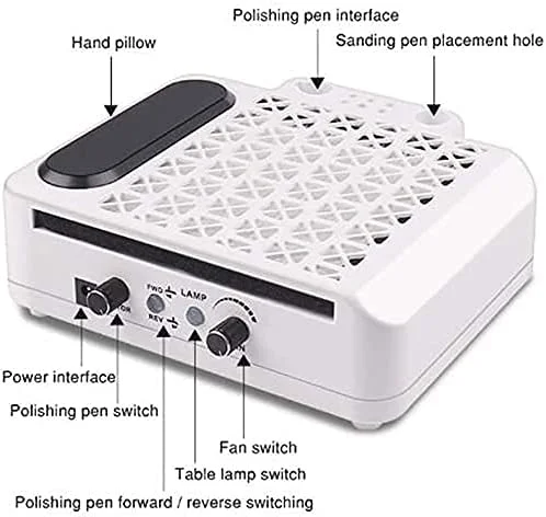 دستگاه سوهان برقی ناخن حرفه ای ATAAY، 30000 دور در دقیقه با نورپردازی 360 درجه همه جهته، کیت های سوهان برقی اکریلیک برای از بین بردن لاک ژل ناخن