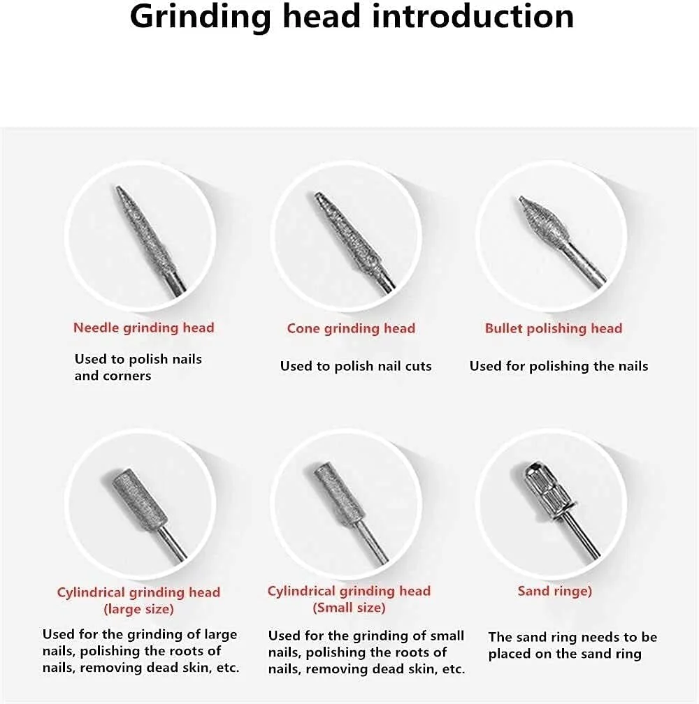 دستگاه سوهان برقی ناخن حرفه ای ATAAY، 30000 دور در دقیقه، مناسب برای ناخن های اکریلیک، ناخن های ژل، ابزار مانیکور و پدیکور، فرم دهی