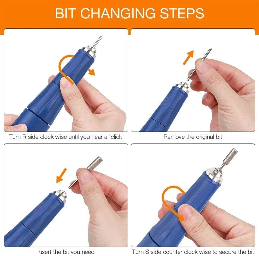 دستگاه سوهان برقی ناخن قابل حمل ATAAY با سرعت 35000 دور در دقیقه، سوهان برقی برای ناخن های اکریلیک، مانیکور/پدیکور، پولیش، کوتیکول، مناسب برای سالن یا استفاده خانگی دستگاه سوهان برقی ناخن قابل حمل ATAAY با سرعت 35000 دور در دقیقه، سوهان برقی برای ناخن های اکریلیک، مانیکور/پدیکور، پولیش، کوتیکول، مناسب برای سالن یا استفاده خانگی