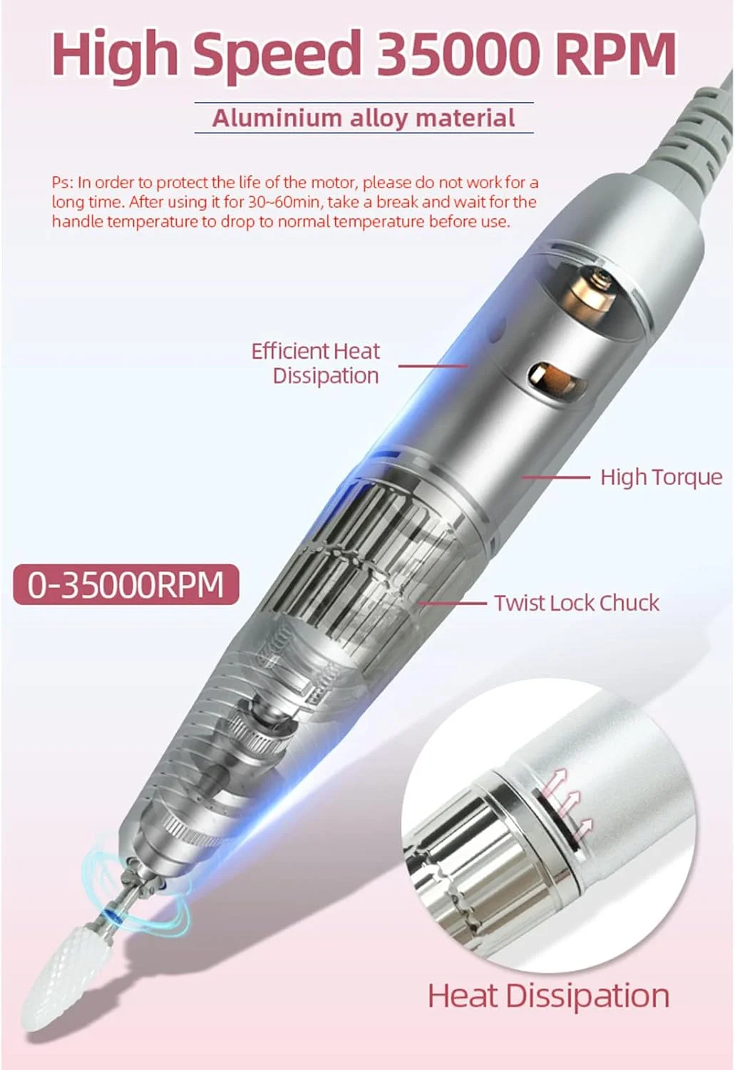 دستگاه جمع کننده گرد و غبار ناخن 2 در 1 ATAAY، با دریل ناخن برقی حرفه ای 35000 دور در دقیقه، با فن مکنده گرد و غبار ناخن 2 حالته، برای ناخن های ژلی آکریلیک دستگاه جمع کننده گرد و غبار ناخن 2 در 1 ATAAY، با دریل ناخن برقی حرفه ای 35000 دور در دقیقه، با فن مکنده گرد و غبار ناخن 2 حالته، برای ناخن های ژلی آکریلیک