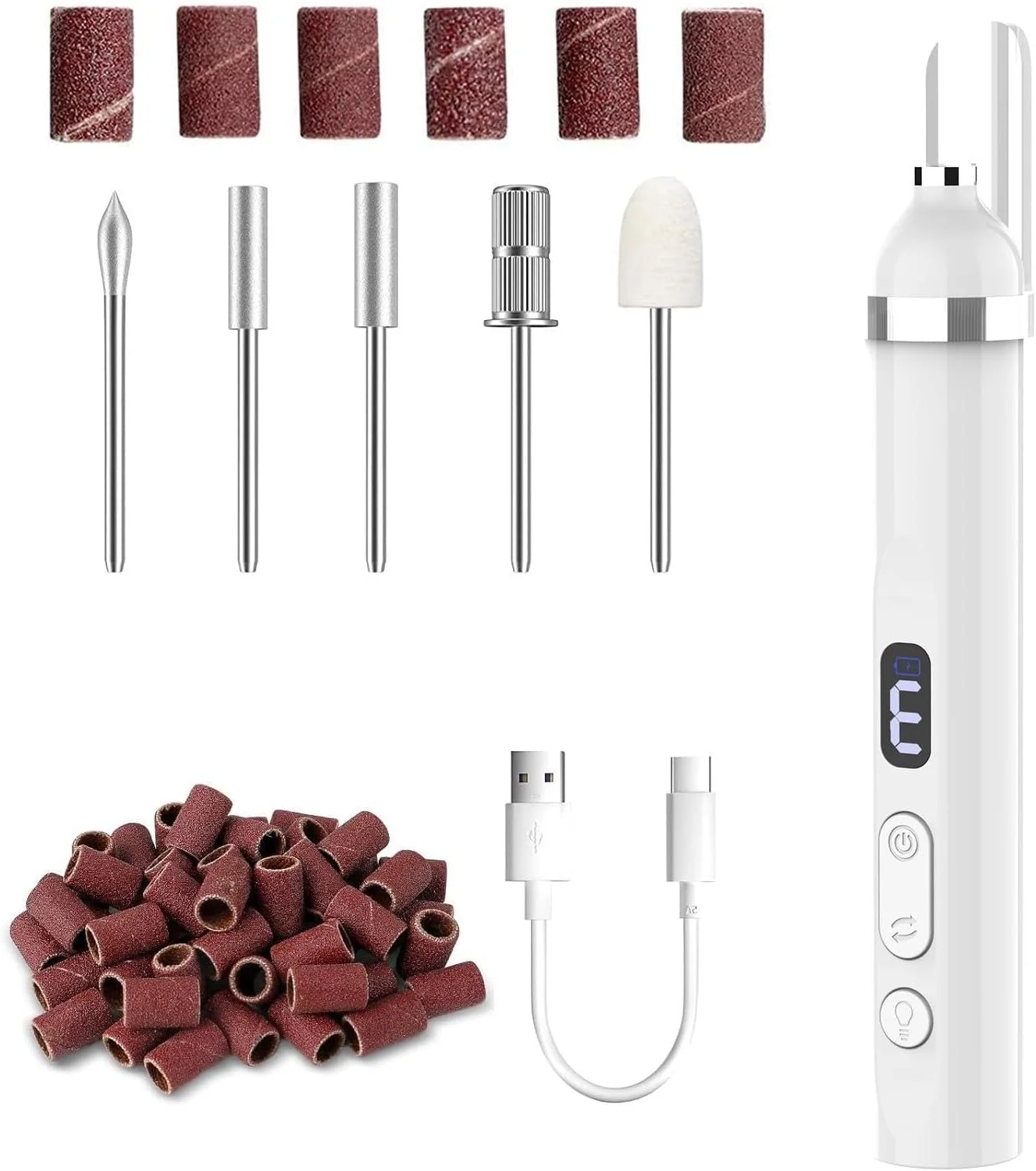 دستگاه سوهان برقی ناخن، کیت سوهان برقی ناخن شارژی و بی سیم با سری های مختلف، دستگاه مانیکور و پدیکور ناخن، سرعت متغیر و کم صدا برای ناخن های ضخیم پا، مراقبت از ناخن های طبیعی در خانه دستگاه سوهان برقی ناخن، کیت سوهان برقی ناخن شارژی و بی سیم با سری های مختلف، دستگاه مانیکور و پدیکور ناخن، سرعت متغیر و کم صدا برای ناخن های ضخیم پا، مراقبت از ناخن های طبیعی در خانه