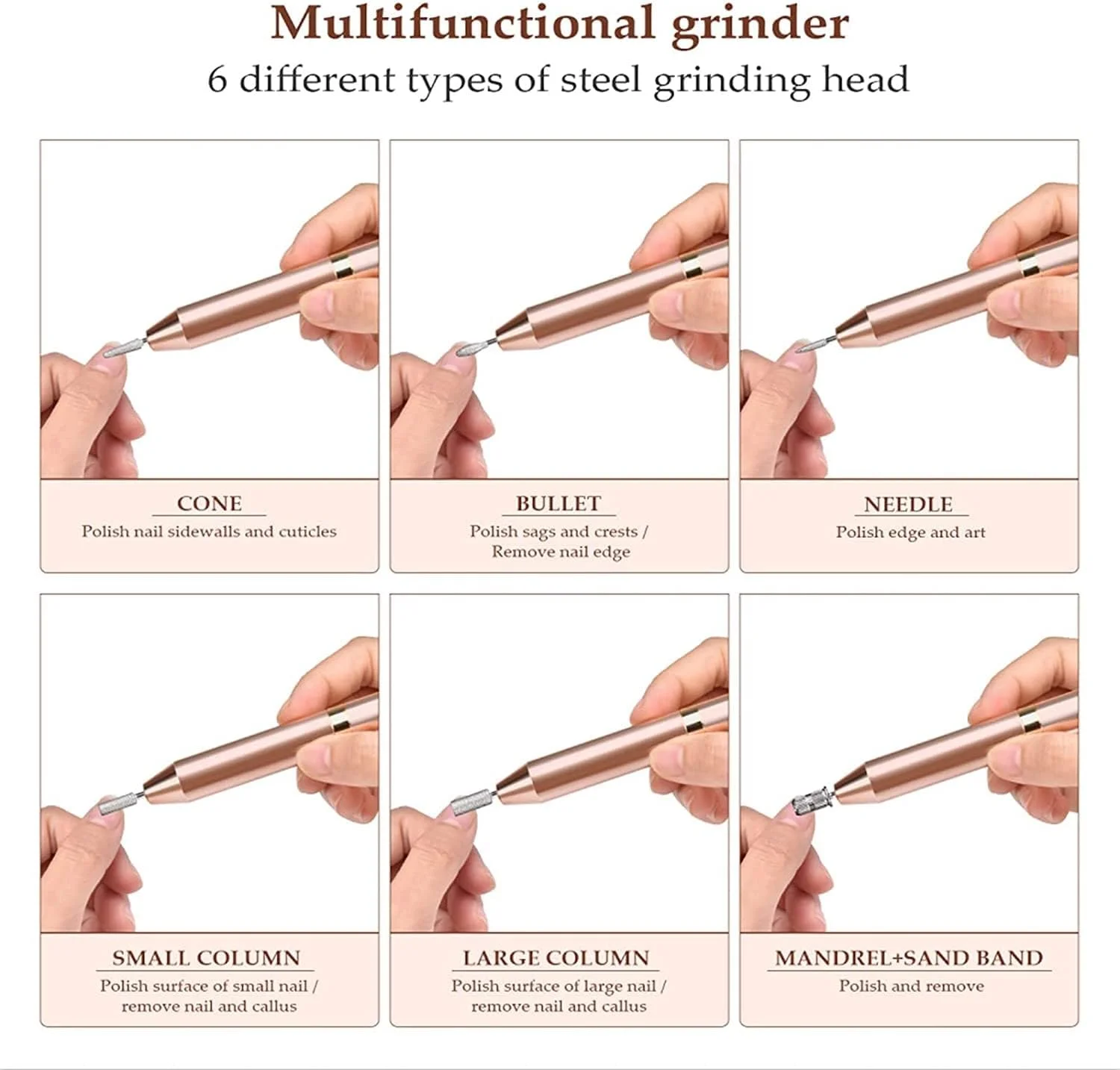 قلم سوهان برقی ناخن، ست ماشین مانیکور و پدیکور برقی قابل شارژ USB با 12 سری سوهان ناخن برای پدیکور و طراحی ناخن قلم سوهان برقی ناخن، ست ماشین مانیکور و پدیکور برقی قابل شارژ USB با 12 سری سوهان ناخن برای پدیکور و طراحی ناخن