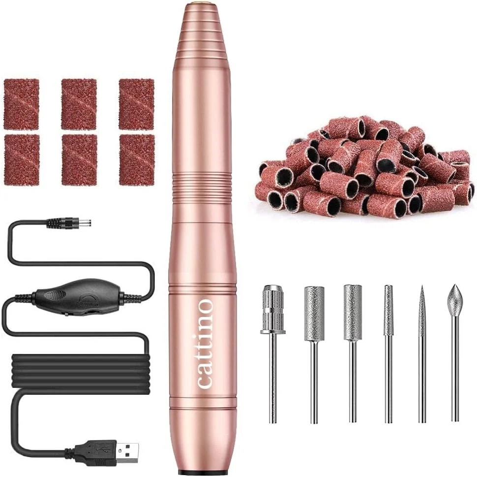 دستگاه سوهان برقی ناخن کاتینو، دستگاه سوهان برقی ناخن، ابزار طراحی ناخن برای ناخن های اکریلیک، ابزار پولیش مانیکور پدیکور حرفه ای USB برای استفاده در سالن منزل، طلایی دستگاه سوهان برقی ناخن کاتینو، دستگاه سوهان برقی ناخن، ابزار طراحی ناخن برای ناخن های اکریلیک، ابزار پولیش مانیکور پدیکور حرفه ای USB برای استفاده در سالن منزل، طلایی