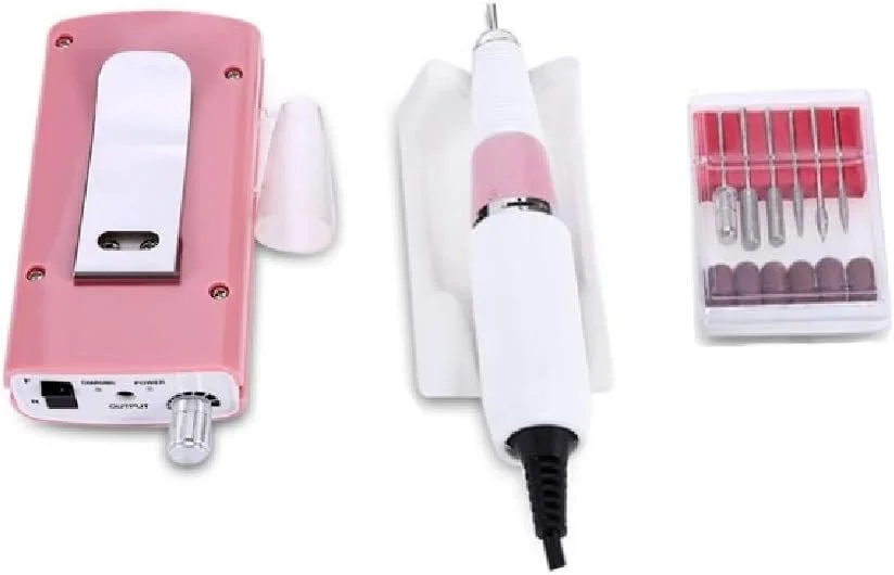 دستگاه سوهان برقی ناخن شارژی حرفه ای قابل حمل بی سیم برای ناخن های ژلی آکریلیک با باتری 1200mAh