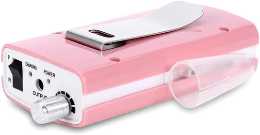 دستگاه سوهان برقی ناخن شارژی حرفه ای قابل حمل بی سیم برای ناخن های ژلی آکریلیک با باتری 1200mAh