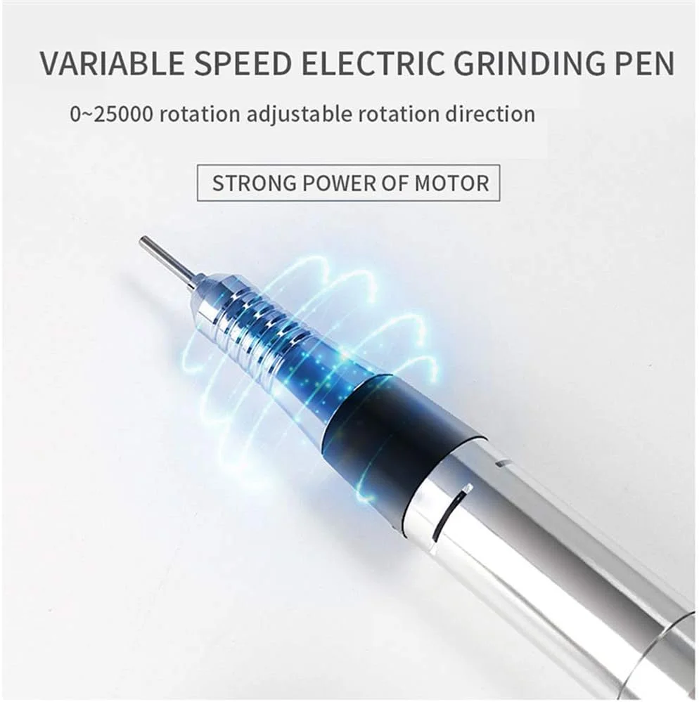 دستگاه سوهان برقی ناخن 6 در 1، ست مانیکور و پدیکور حرفه ای قابل شارژ، بافر ناخن قابل حمل، ابزار پولیش کوتیکول - 25000 دور در دقیقه آبی دستگاه سوهان برقی ناخن 6 در 1، ست مانیکور و پدیکور حرفه ای قابل شارژ، بافر ناخن قابل حمل، ابزار پولیش کوتیکول - 25000 دور در دقیقه آبی