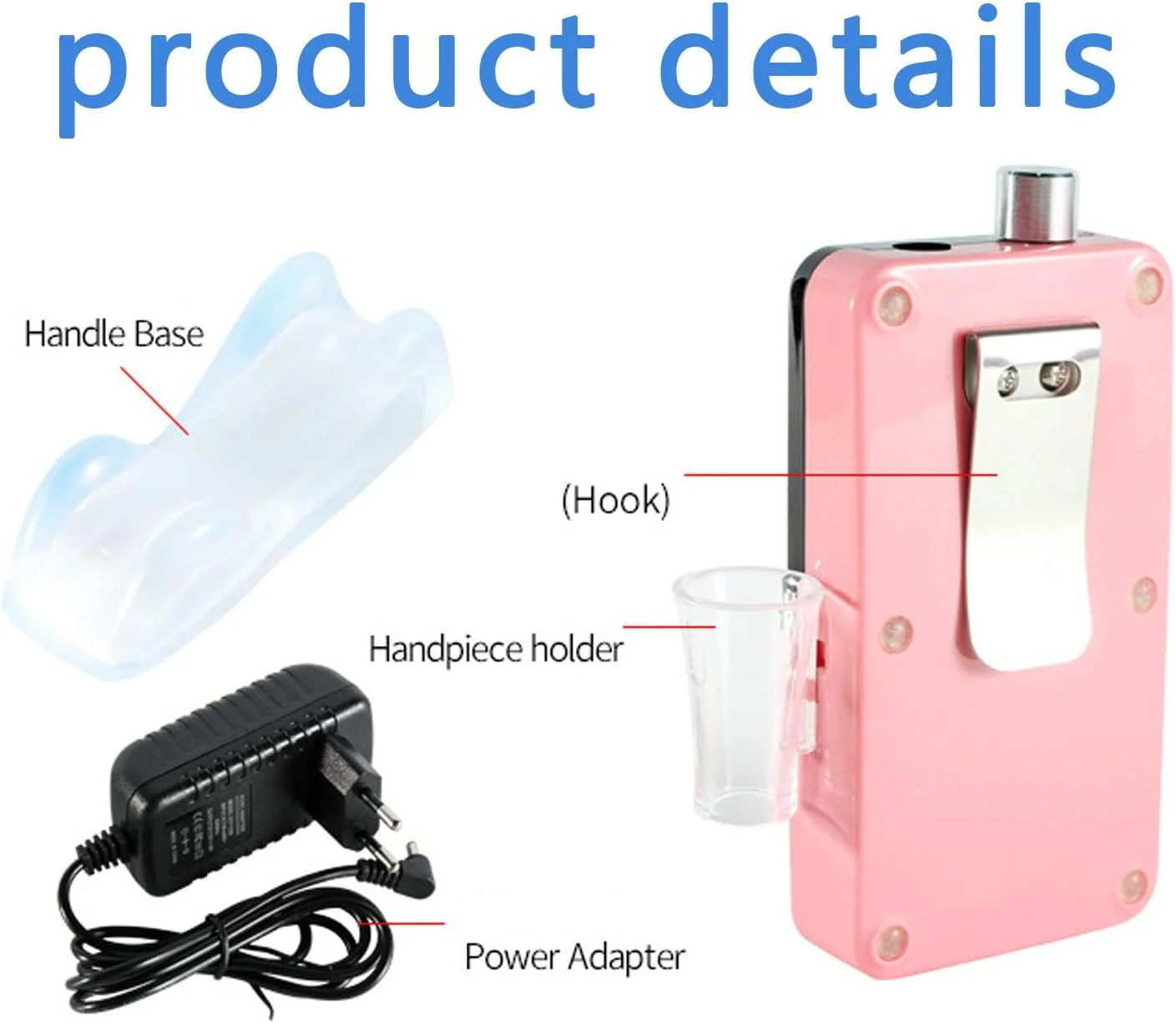 دستگاه سوهان برقی ناخن حرفه ای 35000 دور در دقیقه با نمایشگر LED و 6 عدد سری سوهان، دستگاه پولیش مانیکور پدیکور قابل شارژ با لرزش کم، سفید دستگاه سوهان برقی ناخن حرفه ای 35000 دور در دقیقه با نمایشگر LED و 6 عدد سری سوهان، دستگاه پولیش مانیکور پدیکور قابل شارژ با لرزش کم، سفید