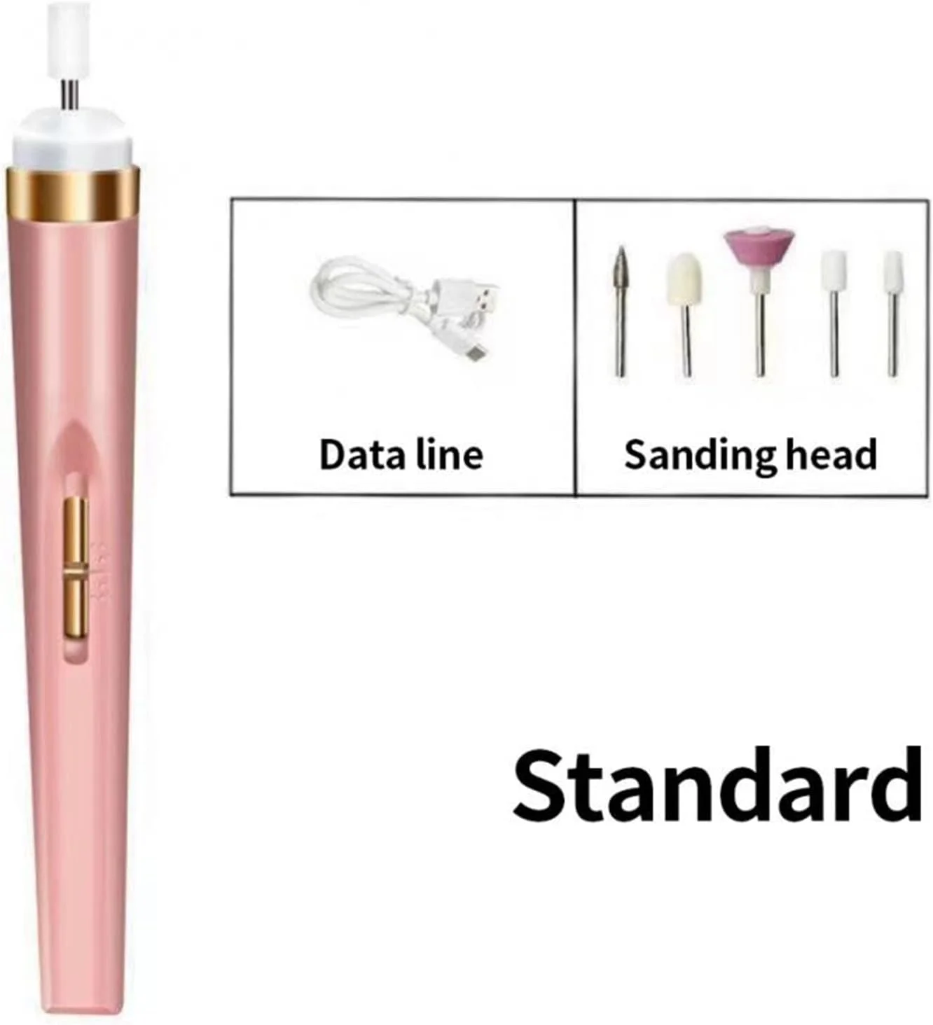 دستگاه مانیکور برقی 35000 دور در دقیقه، سوهان برقی حرفه ای 75 وات، ست مانیکور پدیکور با صفحه نمایش دیجیتال HD، کم صدا و کم لرزش (رنگ: سبز)