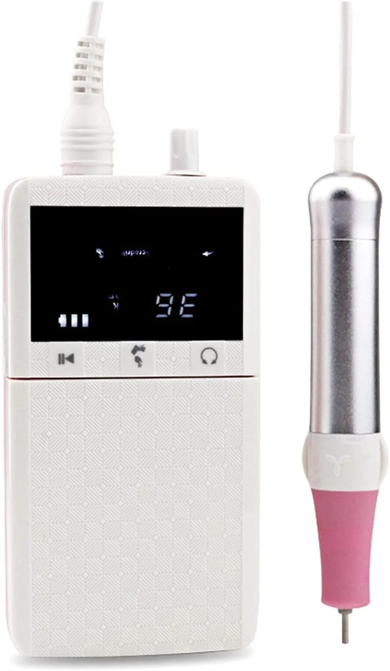 ست دستگاه سوهان برقی ناخن FBITE، بدون برس، قابل شارژ، 35000 دور در دقیقه، قابل حمل، ست مانیکور برقی (رنگ: بسته هدیه سفید)