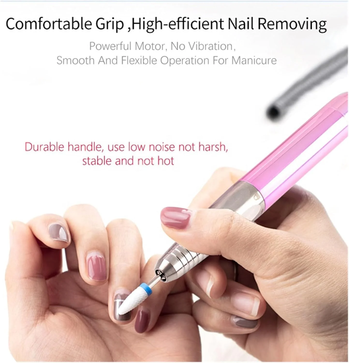 دستگاه سوهان برقی ناخن حرفه ای طرح قلب، دستگاه سوهان برقی قابل حمل و شارژی 35000 دور در دقیقه برای ناخن های ژلی و اکریلیک دستگاه سوهان برقی ناخن حرفه ای طرح قلب، دستگاه سوهان برقی قابل حمل و شارژی 35000 دور در دقیقه برای ناخن های ژلی و اکریلیک