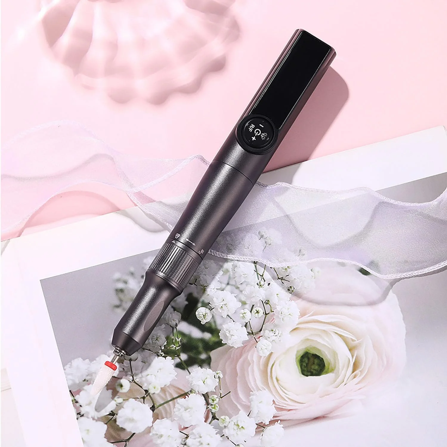 دستگاه سوهان برقی ناخن 35000 دور در دقیقه با صفحه نمایش LCD، حرفه ای، قابل حمل، بی سیم، همراه با لامپ UV LED برای از بین بردن لاک ژل و مانیکور، به همراه کیت 7 سر سوهان دستگاه سوهان برقی ناخن 35000 دور در دقیقه با صفحه نمایش LCD، حرفه ای، قابل حمل، بی سیم، همراه با لامپ UV LED برای از بین بردن لاک ژل و مانیکور، به همراه کیت 7 سر سوهان