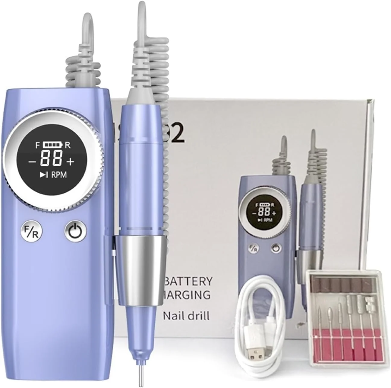 دستگاه سوهان برقی ناخن حرفه ای 45000 دور در دقیقه، مناسب مانیکور با صفحه نمایش LCD، سنباده ناخن، دستگاه تراش ناخن شارژی، سوهان برقی بی سیم دستگاه سوهان برقی ناخن حرفه ای 45000 دور در دقیقه، مناسب مانیکور با صفحه نمایش LCD، سنباده ناخن، دستگاه تراش ناخن شارژی، سوهان برقی بی سیم