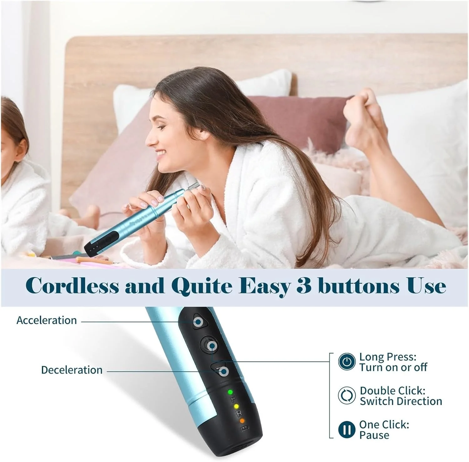 دستگاه سوهان برقی ناخن حرفه ای بی سیم، دستگاه سوهان ناخن قابل شارژ، کیت دستگاه سوهان ناخن قابل حمل برای مانیکور پدیکور برای اکریلیک دستگاه سوهان برقی ناخن حرفه ای بی سیم، دستگاه سوهان ناخن قابل شارژ، کیت دستگاه سوهان ناخن قابل حمل برای مانیکور پدیکور برای اکریلیک