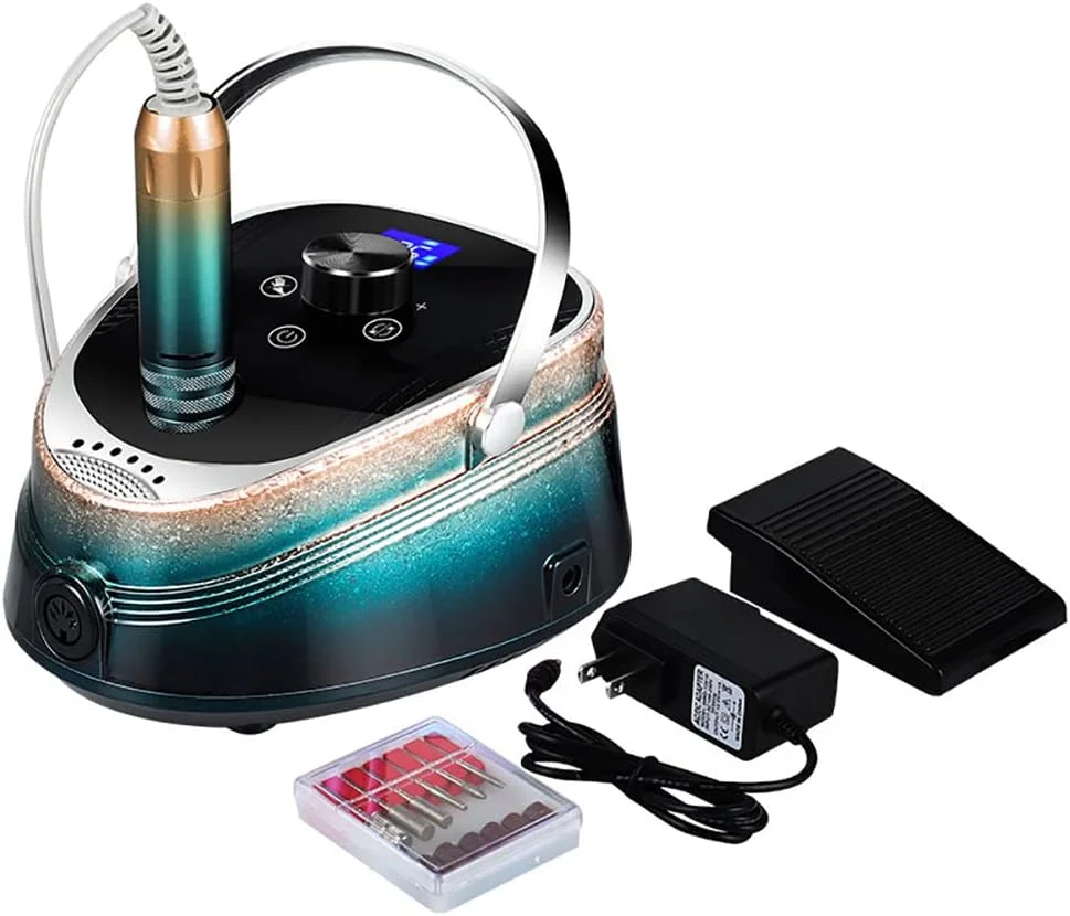 دستگاه سوهان برقی ناخن، دستگاه سوهان برقی حرفه ای 35000 دور در دقیقه با سرعت بالا، رنگ گرادیان، قابل شارژ، با صفحه نمایش لمسی، مجموعه تجهیزات ناخن برای استفاده خانگی و سالن های حرفه ای دستگاه سوهان برقی ناخن، دستگاه سوهان برقی حرفه ای 35000 دور در دقیقه با سرعت بالا، رنگ گرادیان، قابل شارژ، با صفحه نمایش لمسی، مجموعه تجهیزات ناخن برای استفاده خانگی و سالن های حرفه ای