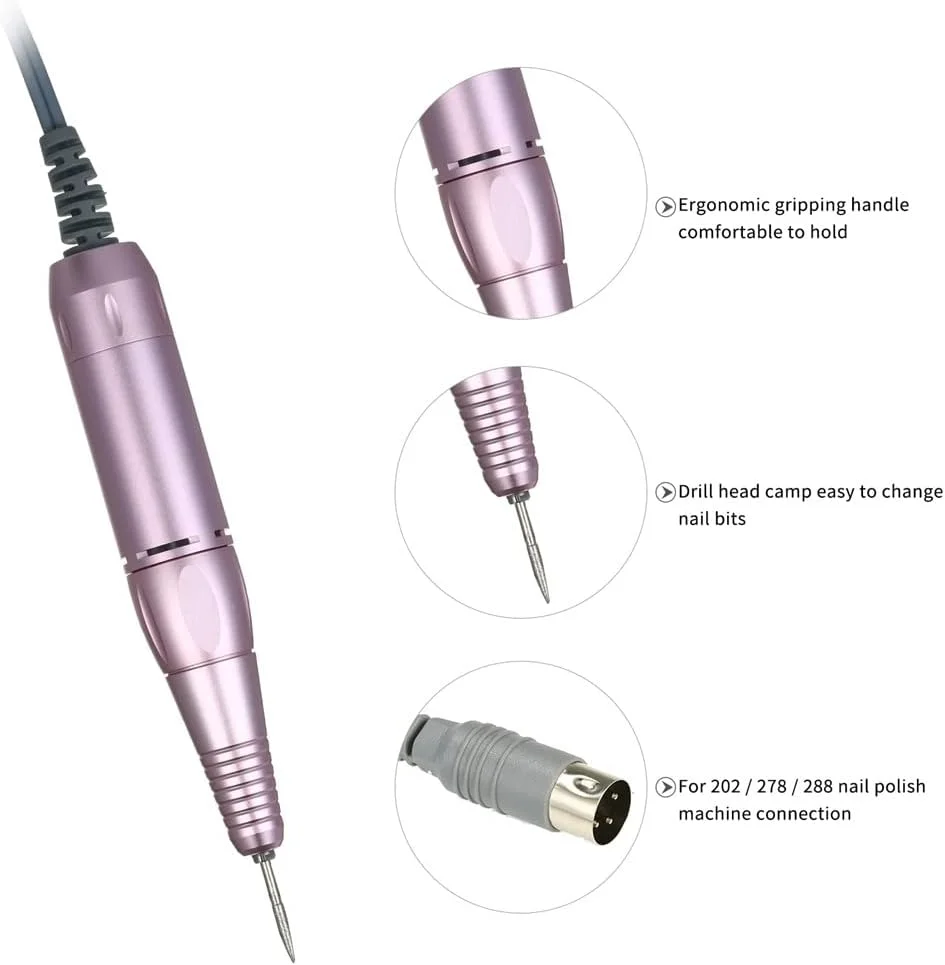 قلم دریل برقی ناخن، دسته حرفه ای، سوهان، پولیش، دستگاه سنگ زنی، ابزار مانیکور پدیکور، ابزار طراحی ناخن قلم دریل برقی ناخن، دسته حرفه ای، سوهان، پولیش، دستگاه سنگ زنی، ابزار مانیکور پدیکور، ابزار طراحی ناخن